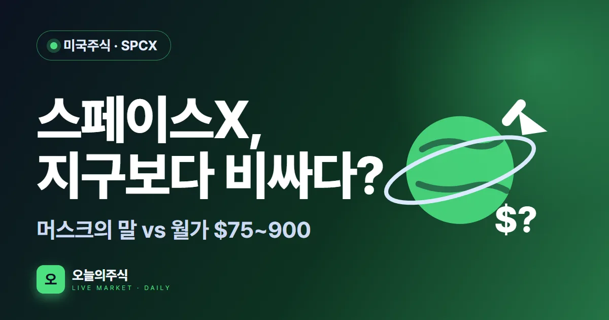 "스페이스X가 지구보다 비싸진다"? — 머스크의 호언장담과 월가 12배 전망차 읽는 법 (2026)